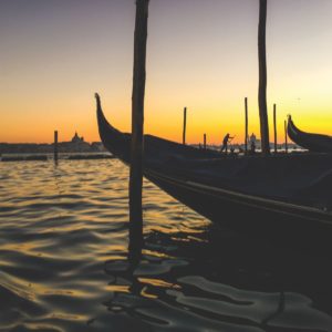 Fotografie Gondole la Venezia, Italia
